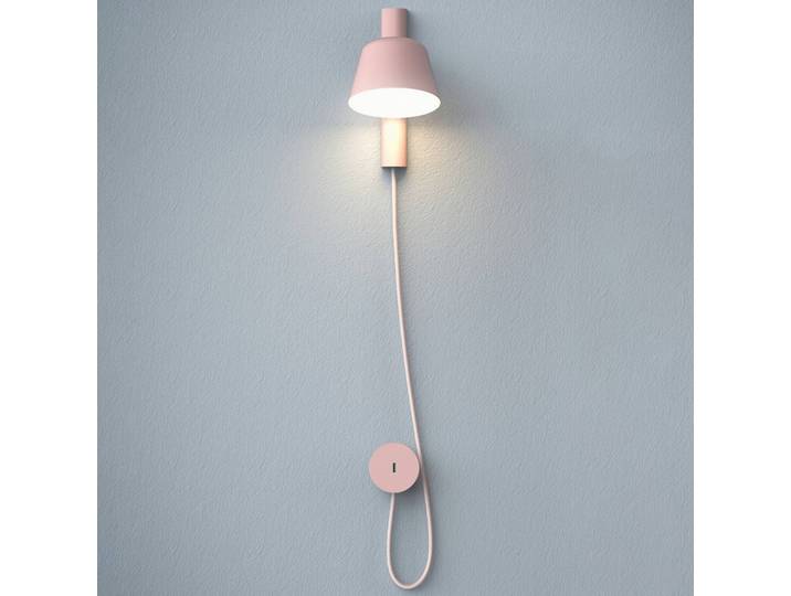 Prandina Wandleuchte Bima W1 USB, violett / pink / rose, für Arbeitszimmer / Büro, Metall, Modern
