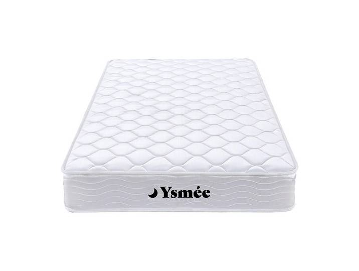 Vente-Unique Standardmatratze - 1 Person - stoff - weiß Wolkenlos, Weiß, Uni, 90x200 cm, Schlafzimmer, Matratzen