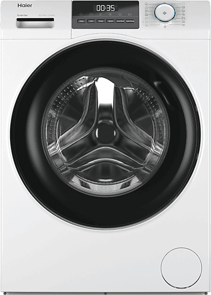 REACONDICIONADO Seminuevo Muy bueno Lavadora carga frontal - Haier I-Pro Series 1 HW80-BP14929A-S, 8kg, 1400rpm, Motor Inverter, Antibacterias, Blanco
