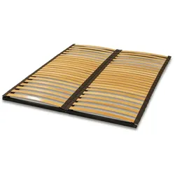 Letti Moderni Matratzenrahmen EkoFlex 160x200 – 22 Buche-Latten, 3 Zonen, Metallrahmen