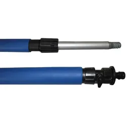 Teleskopstangen Autopflege Aluminium MI-PRO 2x0,9 m blau mit Wasserdurchlauf und Schaumstoffüberzug