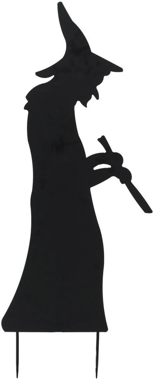 Europalms Silhouette Metall Hexe Mit Löffel, 110cm