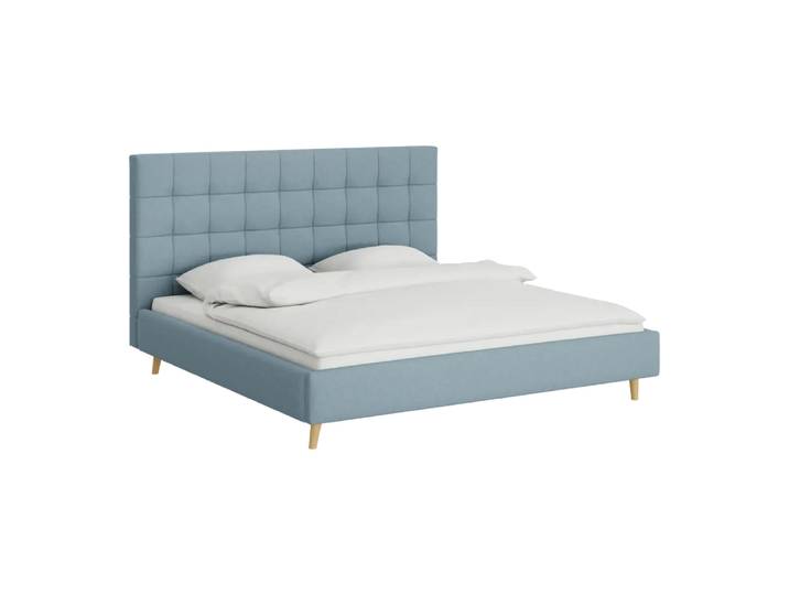 Bett Sleepin, 180x200 cm, Johann Jakob, aqua - r, Textil