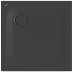 Bette quadrat Duschwanne „BetteUltra“ 750 × 750 mm ohne Oberflächenbeschichtung, ohne Oberflächenveredelung, ohne Wannenträger, in Ebony