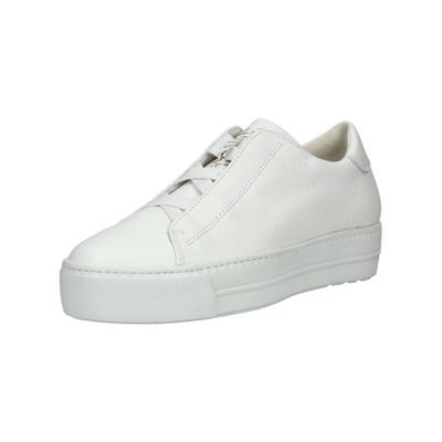 Schnürschuh PAUL GREEN "Paul Green Halbschuhe Glattleder", Damen, Gr. 39, weiß, Glattleder, Schuhe Schnürschuh