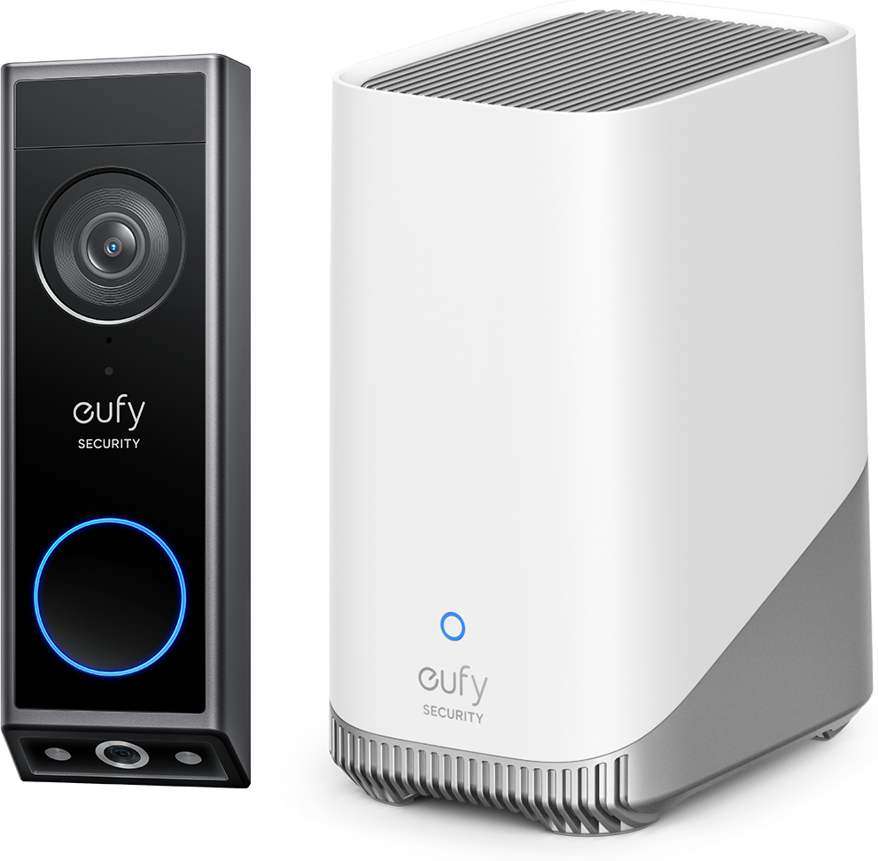 eufy Video Doorbell E340 + HomeBase S380 White