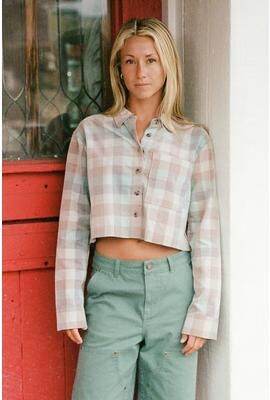 O'Neill s O'riginals Pippa Cord Long Sleeve Crop Top in Carob Brown, Size 2XL
