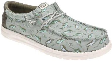 Hey Dude Wally Saltwater Fish - Mens 8 Blue Slip On Medium