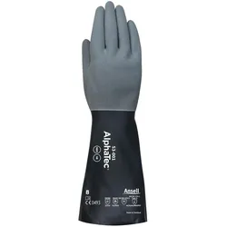 Ansell, Schutzhandschuhe, Chemiehandschuhe AlphaTec 53-001 Grösse 8 grau/schwarz EN 388, EN 374, EN 407 PSA-Kategorie III (8)