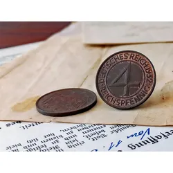 Deutschlands einzigartige 4-Pfennig-Münze