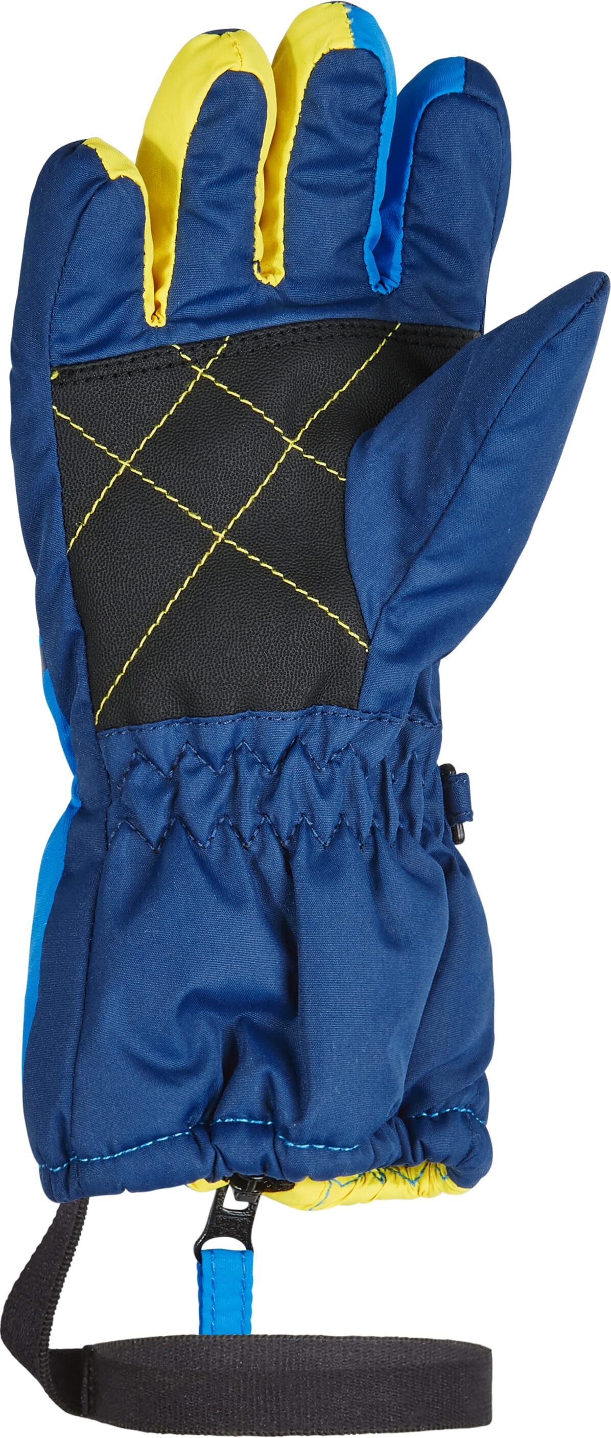 Skihandschuhe ZIENER "LEO-Z Kinder", Kinder, Gr. 4,5, blau (persian blau), Kunstfaser, Handschuhe Skihandschuhe, wasserabweisend, windabweisend, atmungsaktiv, langer Reissverschluss persian blau 4,5