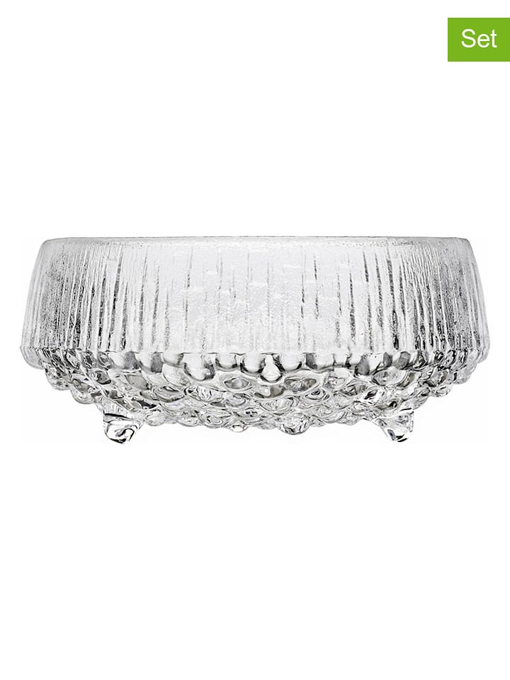 iittala 2er-Set: Servierschalen "Ultima" in Transparent - Ø 11,5 cm - onesize