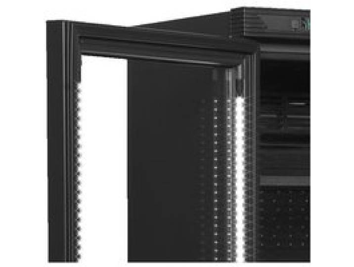 Vitrine Réfrigérée Vitrée Réversible CEV425 - Couleur Noire - TEFCOLD