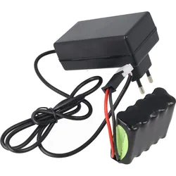 AccuCell Schnell-Ladegerät exakt passend für den roma Rollladen 4511670 Akku 12V 800mAh, Akku Ladegerät