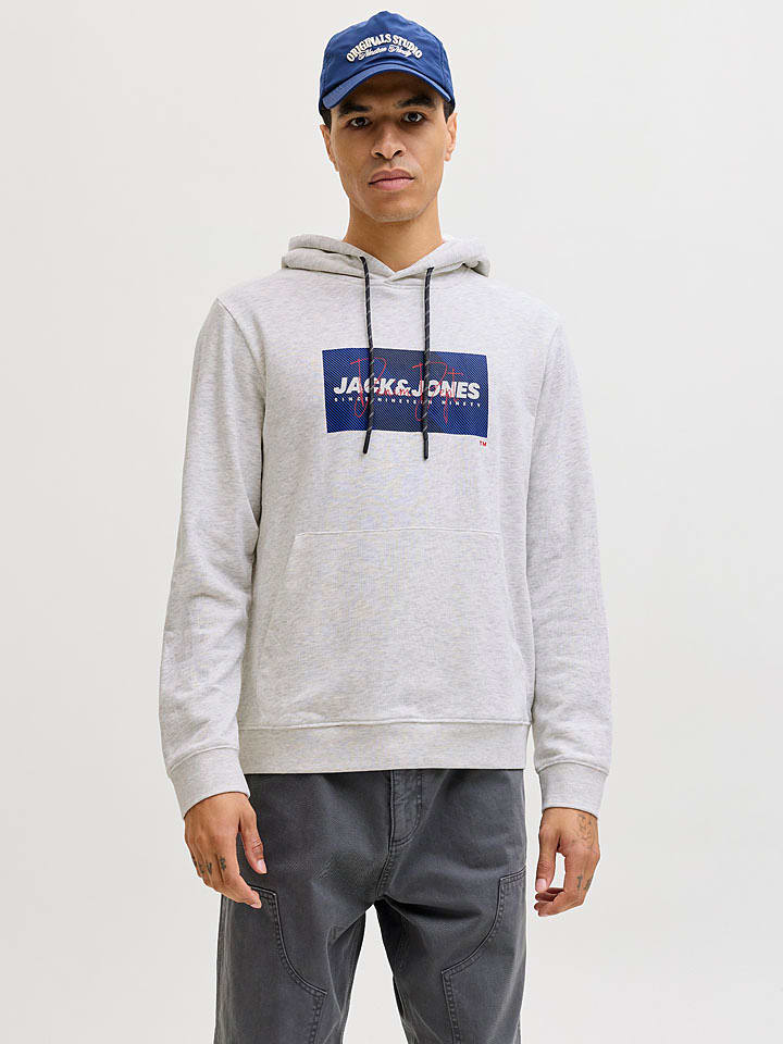 Jack & Jones Hoodie "Cole" in Grau - L