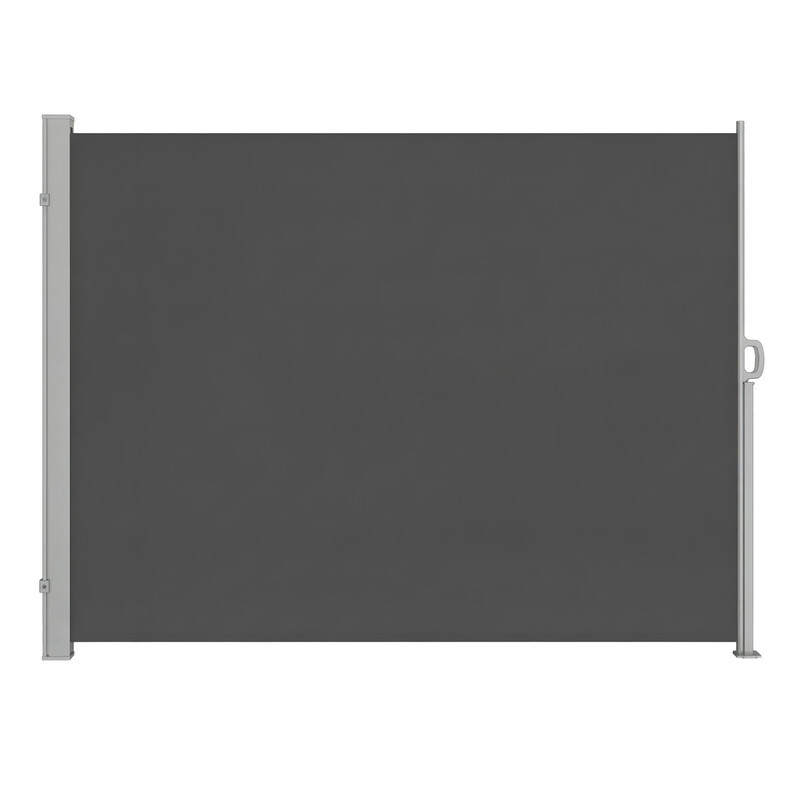 JOYFURNOS Ochama Uittrekbaar Zijscherm Privacy Scherm, Grijs, 200 x 350 cm
