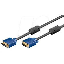 AK SVGA 202 HQ - VGA Monitor Kabel 15-pol VGA Verlängerung, 1,8 m