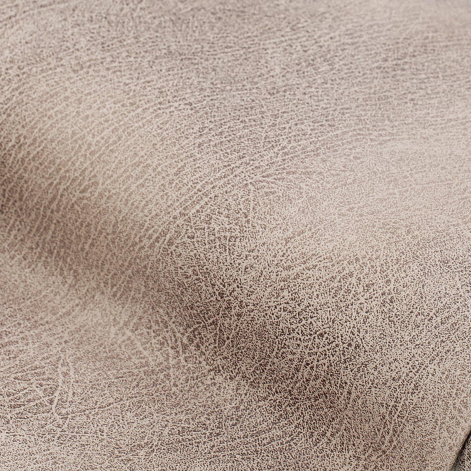 Weiches Kunstleder in Antik-Optik, taupe