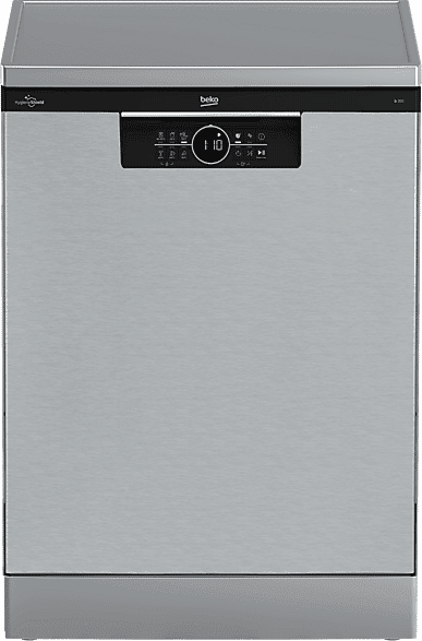 Lavavajillas - Beko BDFN26531X, 15 servicios, 6 programas, 60 cm, Tercera bandeja, SelfDry, Inox