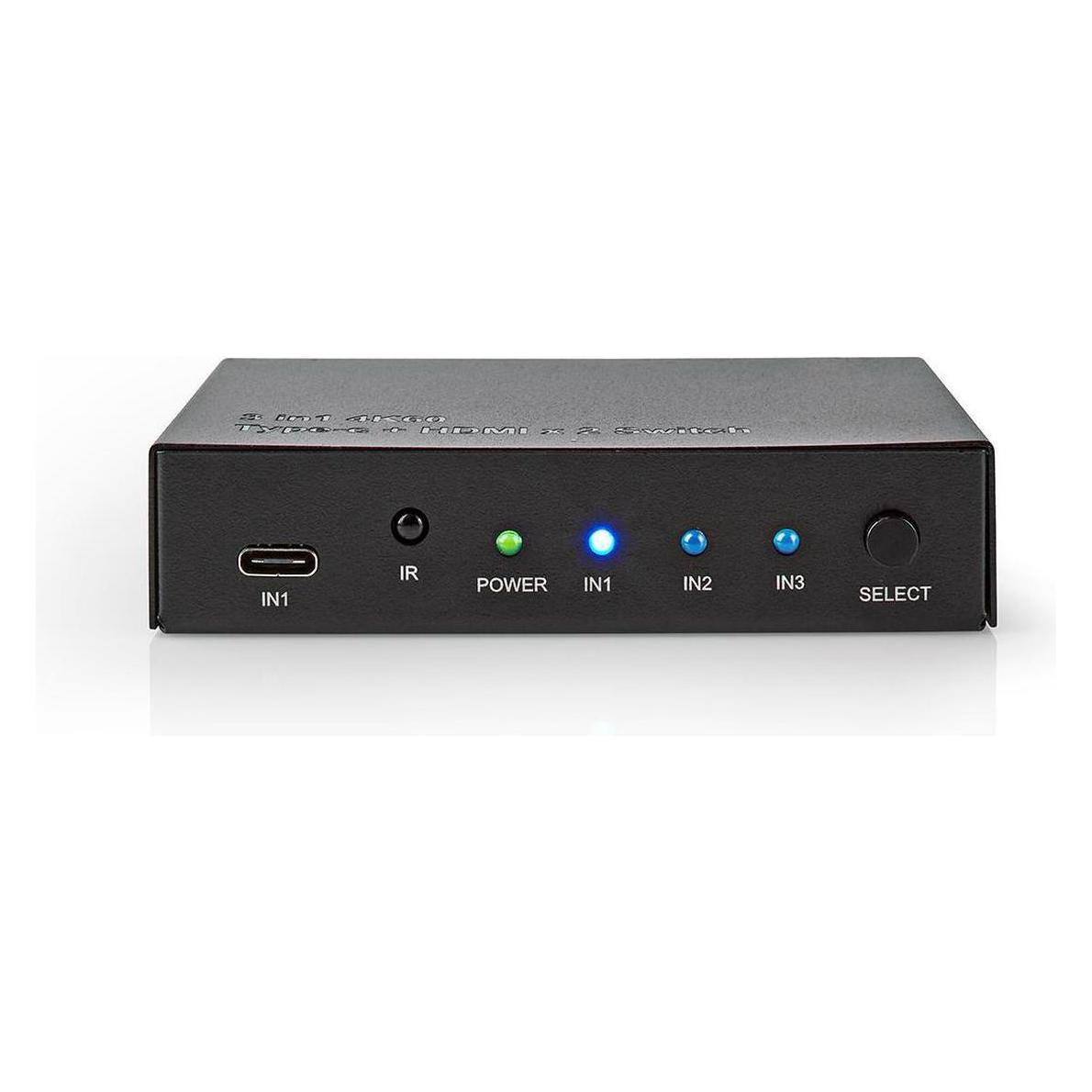 Nedis 3-Port (HDMI/USB-C, Switch - 4K 60Hz (W4-41338)