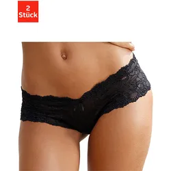 Panty VIVANCE, Damen, Gr. 48/50, schwarz, Spitze, Obermaterial: 89% Polyamid, 11% Elasthan, figurbetont, Unterhosen Panty, aus elastischer Spitze, sexy Dessous
