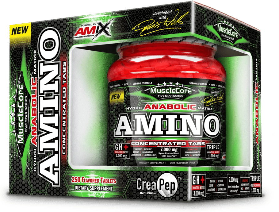 Amix Nutrition Anabolic Amino con CreaPep 250 tabletas