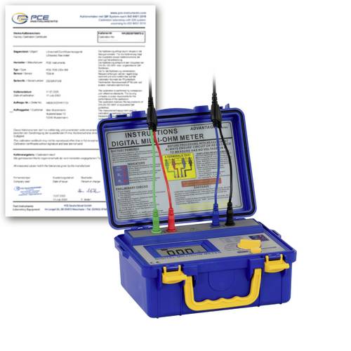 PCE Instruments PCE-MO 2002-ICA Ohmmeter kalibriert (ISO) 2000Ω