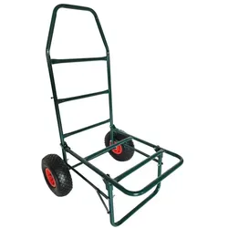 Relaxdays Transportwagen klappbar 80kg Dunkelgrün,Rot