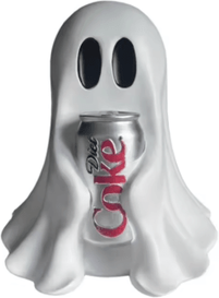 Inspire Picks Cute Halloween Ghost Holding Coke Tabletop Statue Decor zl 64
