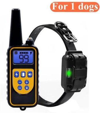 Uplift Essentials Electric Dog Training Collar With Remote Waterproof & Rechargeable f 1 Black