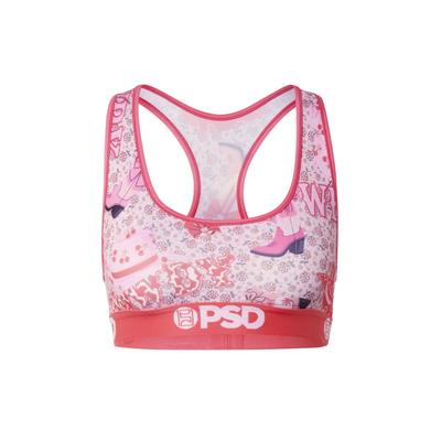Sport-BH PSD "PSD HOWDY LUV SB", Damen, Gr. XS, Cup 0, bunt (multi), 88% Polyester, 12% Elasthan, BHs Sport-BH
