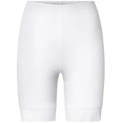 Tchibo - Radlershorts mit Spitzenborte - Damen - Gr. XL - weiß