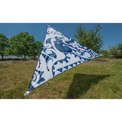Bent Zip-Canvas Sonnensegel Neuseeland Design Oktopus Druck/RV Schwarz