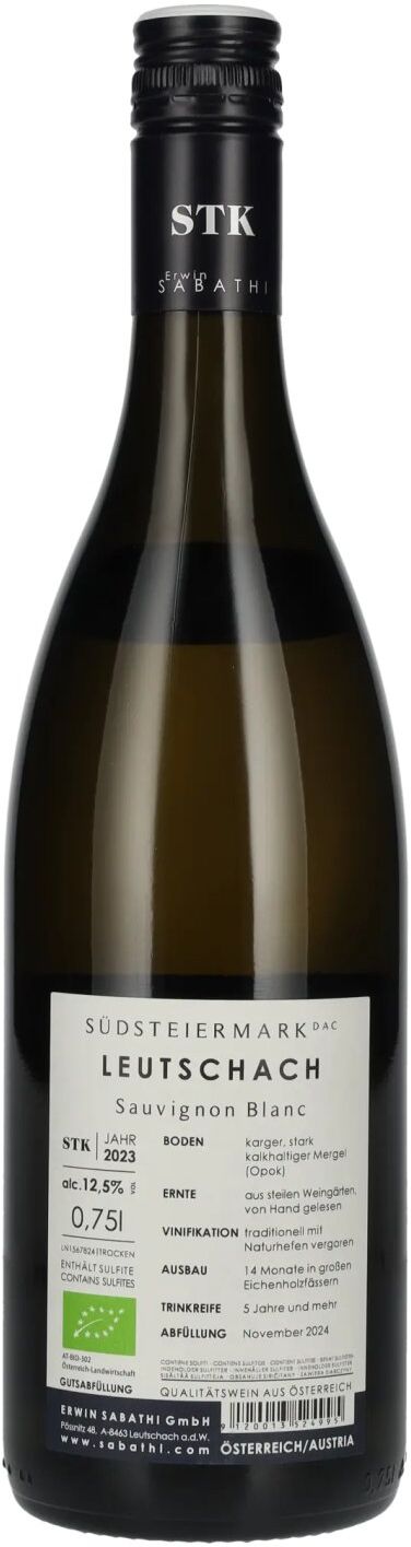 Weingut Erwin Sabathi Erwin Sabathi Sauvignon Blanc Leutschach Südsteiermark DAC 2023 12,5% Vol. 0,75l