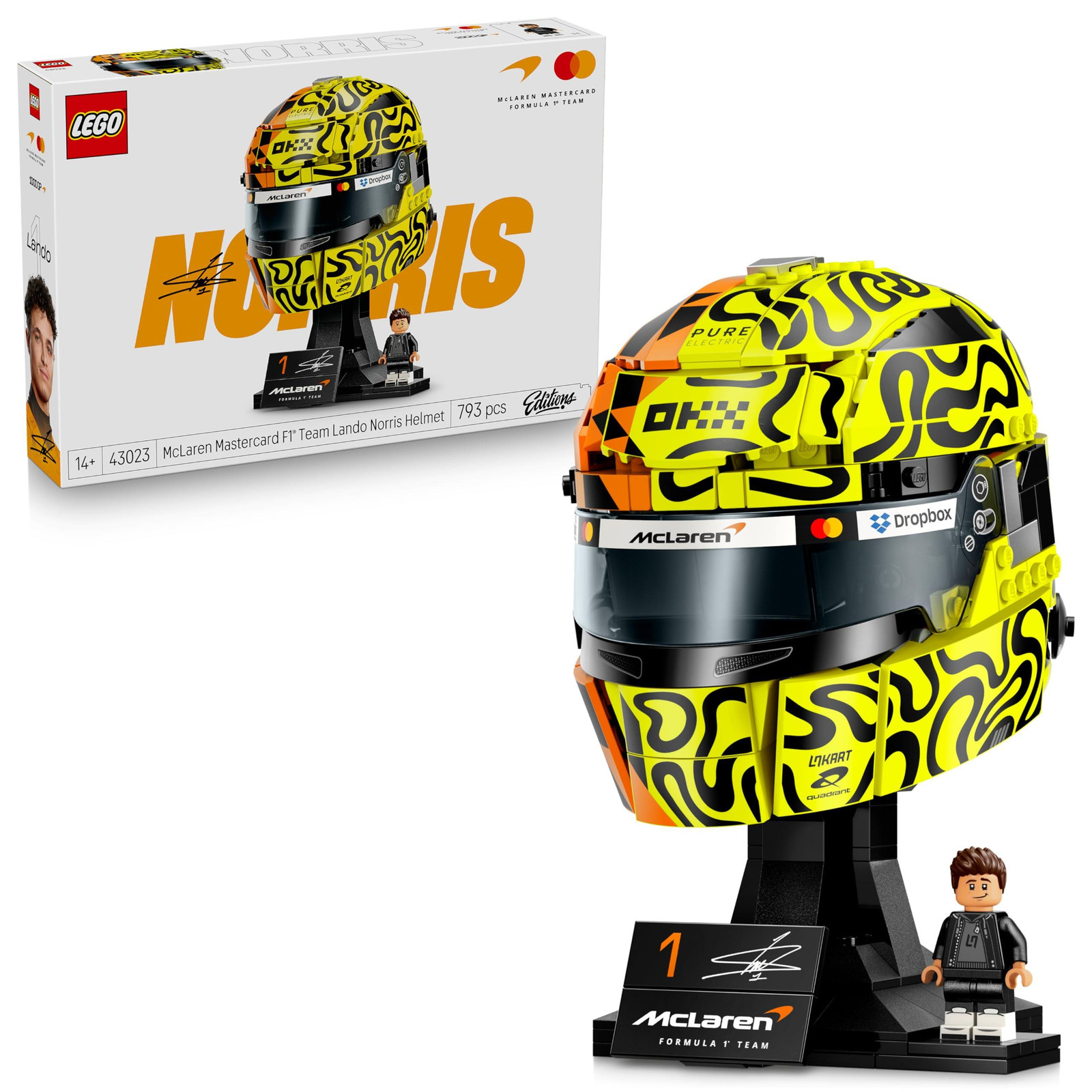 LEGO Edities 43023 McLaren Mastercard F1 teamhelm van Lando Norris