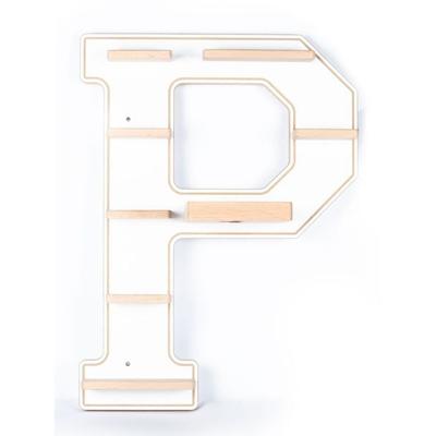 Wandregal 'Buchstabe P' für Toniebox