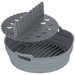 4x Wenko Airfryer Einlage Silikon Nara, Zubehör Küchengeräte, Grau
