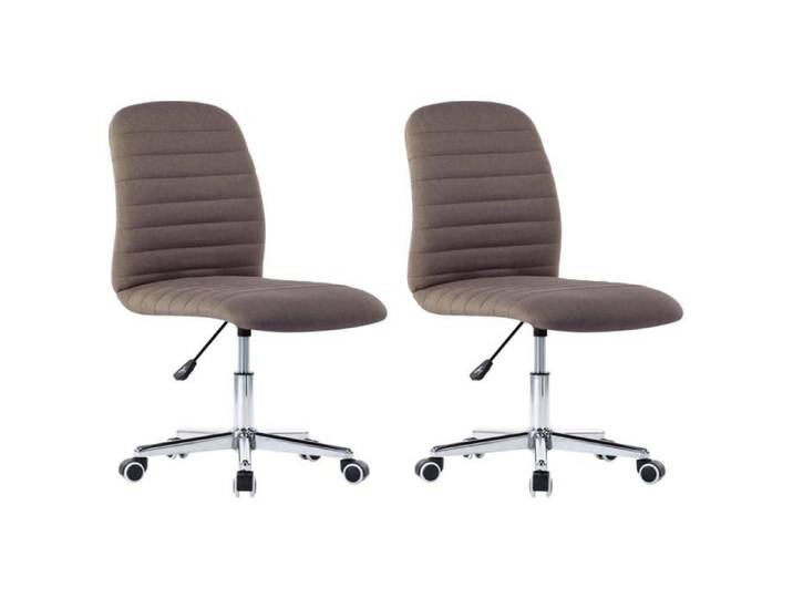 SOLO - TOP Chaises à manger/cuisine - lot de 2 - taupe tissu - cadre en bois - max charge 110kg LV428