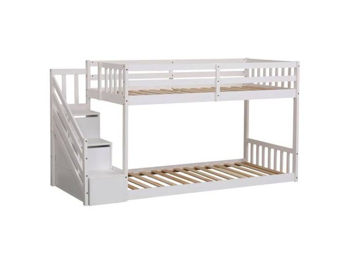 Lits superposés pour enfants 190x90cm blanc CELESTINE