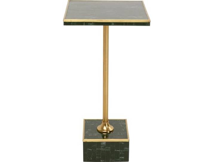 Kare Design Beistelltisch Loco Loco, Schwarz/Gold, 25x25 cm fürs Wohnzimmerm vielseitig kombinierbar