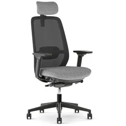 NowyStyl Drehstuhl Elovie Stoff Grau, Schwarz Grau /