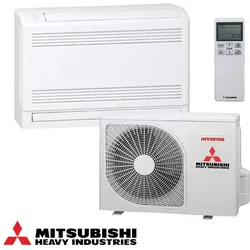 Inverter-Klimaanlage Mitsubishi Heavy Industries SRF35ZS-W + SRC35ZS-W Standklimaanlage
