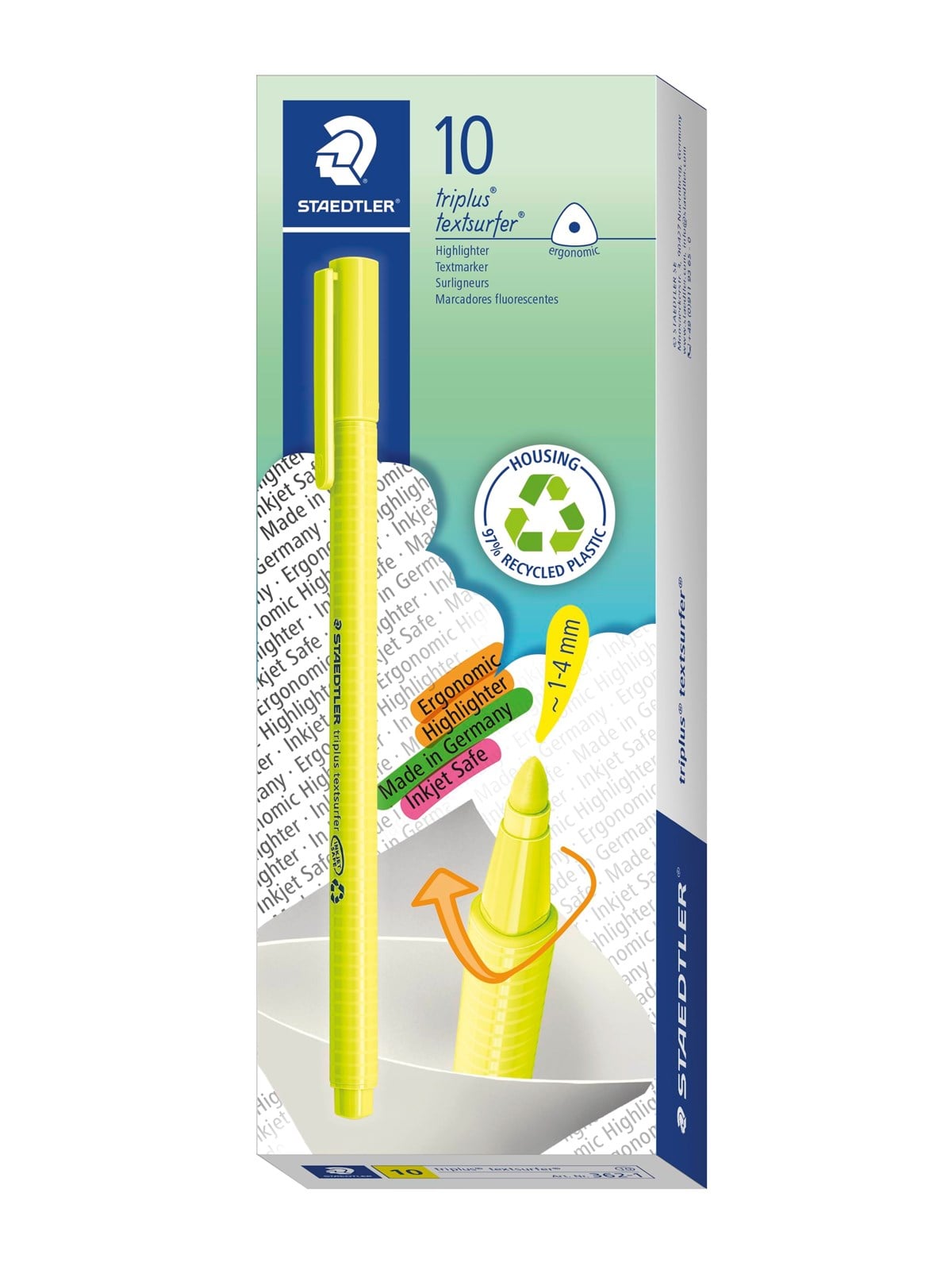 Staedtler Highlighter triplus textsurfer.10 pcs Yellow