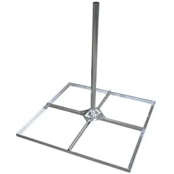 Weiss FLACHDACHSTÄNDER5050, SAT Zubehör, Silber