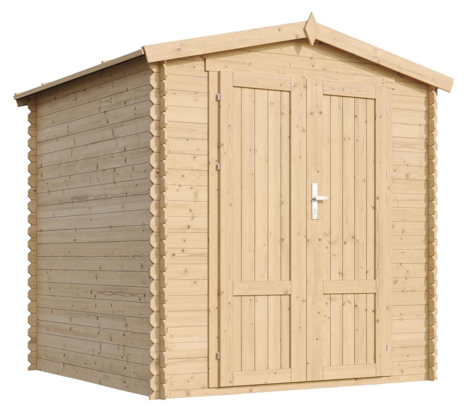 TIMBELA M343F1 Houten Tuinhuis 3,53 m² met Massief Houten Paneeldeur