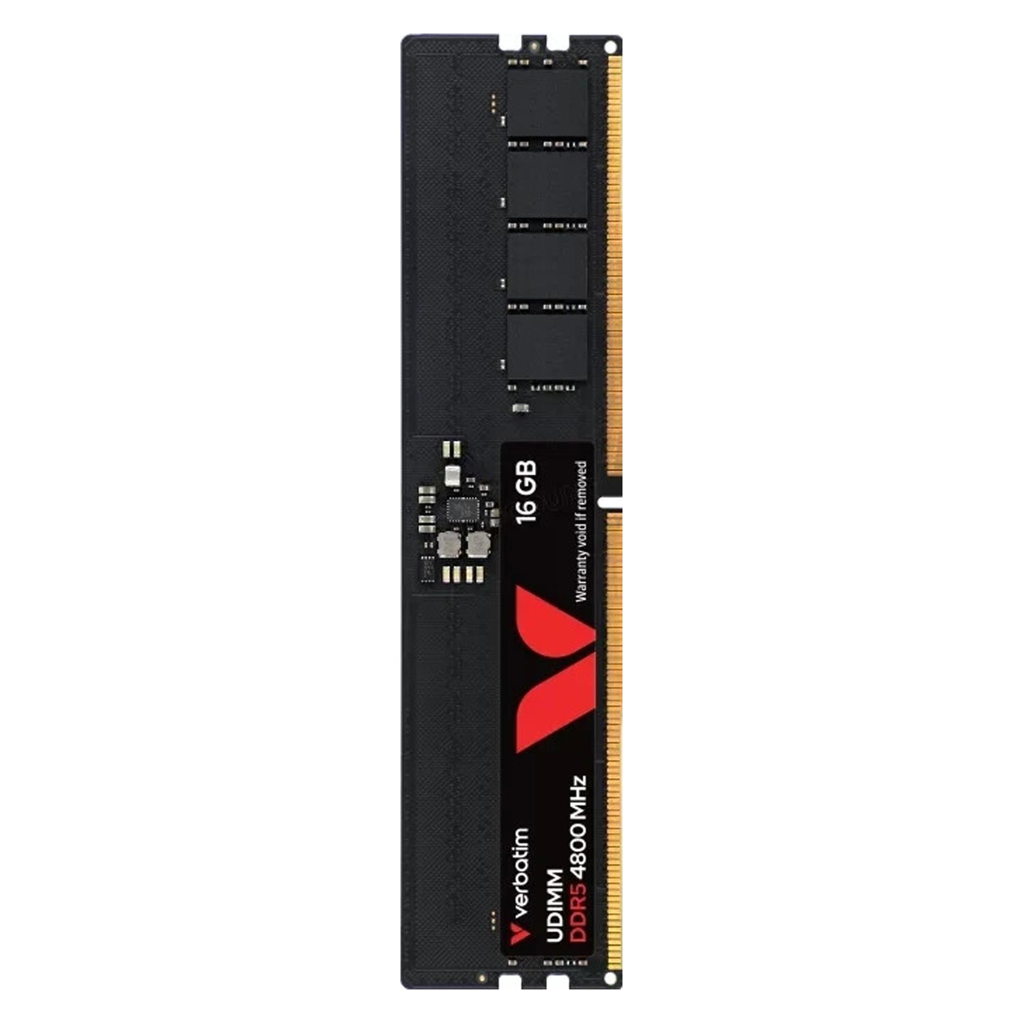 Verbatim DDR5 16GB 4800-40 (1 x 16GB, 4800 MHz, DDR5-RAM, DIMM) (30138)