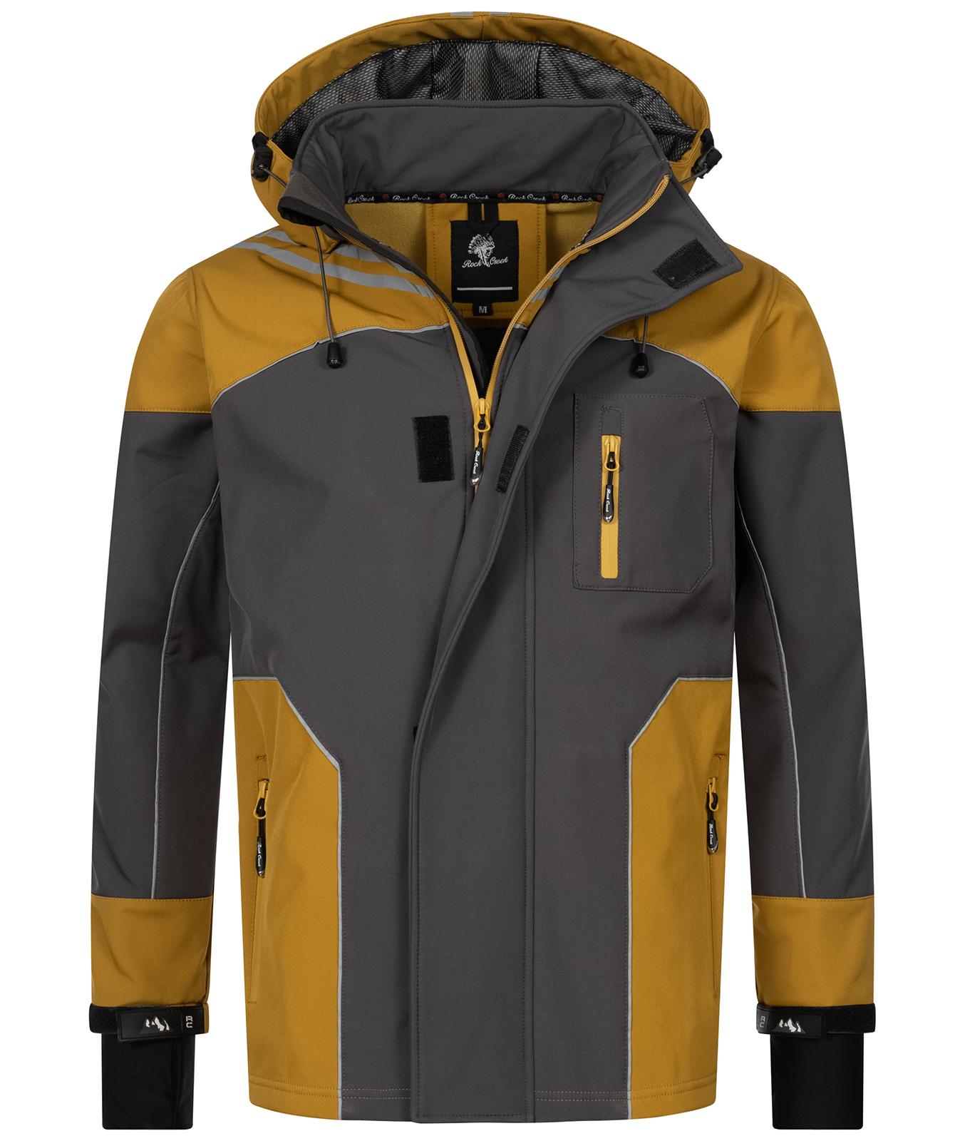 Rock Creek Softshelljacke Maisgelb