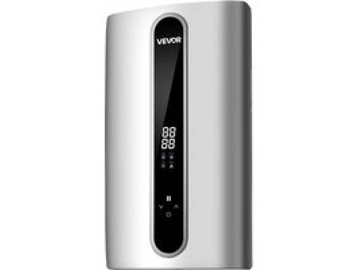 VEVOR Elektronischer Durchlauferhitzer 18/21/24 kW 3-Phasig Wassererhitzer, Warmwasserbereiter für Dusche Bad & Küche, ABS-Gehäuse, Aluminiumguss-Heizelement, 30-55°C Einstellbar, LED-Touch-Steuerung