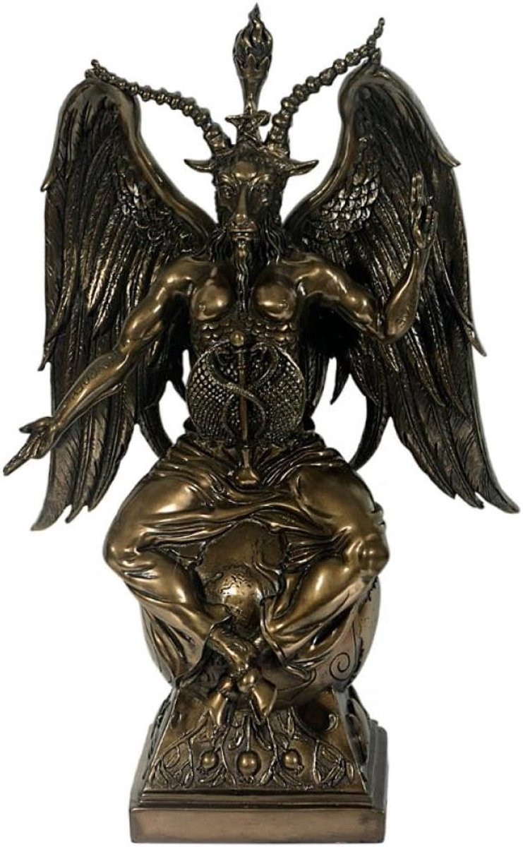 Baphomet Figuur - Bronzen Beeld voor Woondecoratie - Hoogte: 37 cm - Brons look