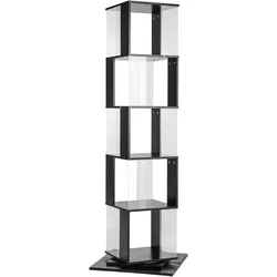 Home Nature Wohnkonzept Hotel Präsentationsmöbel Drehregal 360° drehbar Bücherregal Standregal Aufbewahrungsregal 5 Etagen